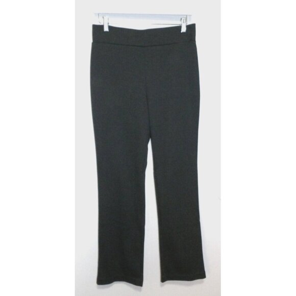 TIME AND TRU dk gray stretch pants high rise pull on inseam 30.5" women's M - Picture 3 of 3